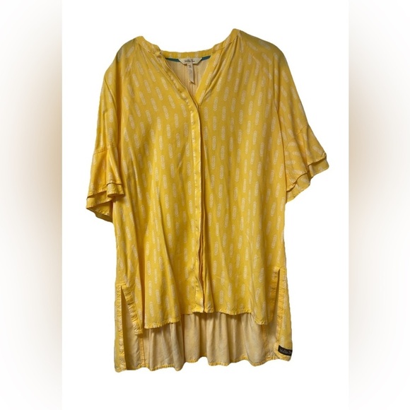 NWOT Matilda Jane Golden Hour Blouse Yellow/White Size M boho, feminine, flowy, - Picture 5 of 10